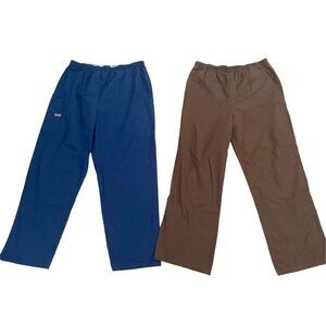 Lot of 2 Vintage Cherokee Scrubs Pants Uniform Workwear Occupational Work